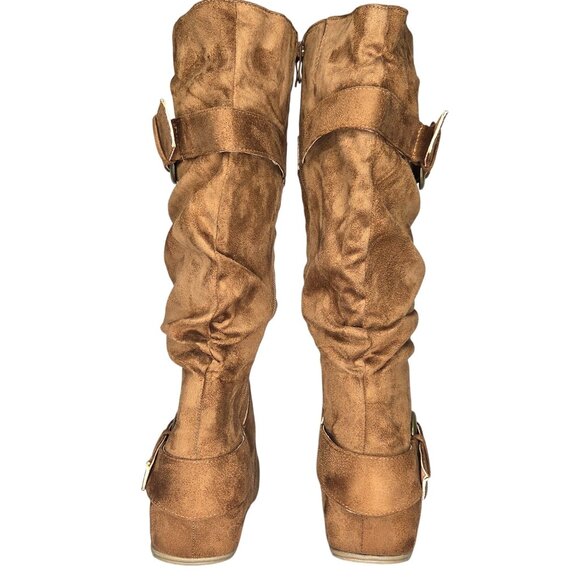 Journee Collection Women's Jester Slouchy Camel Boots - Picture 5 of 8